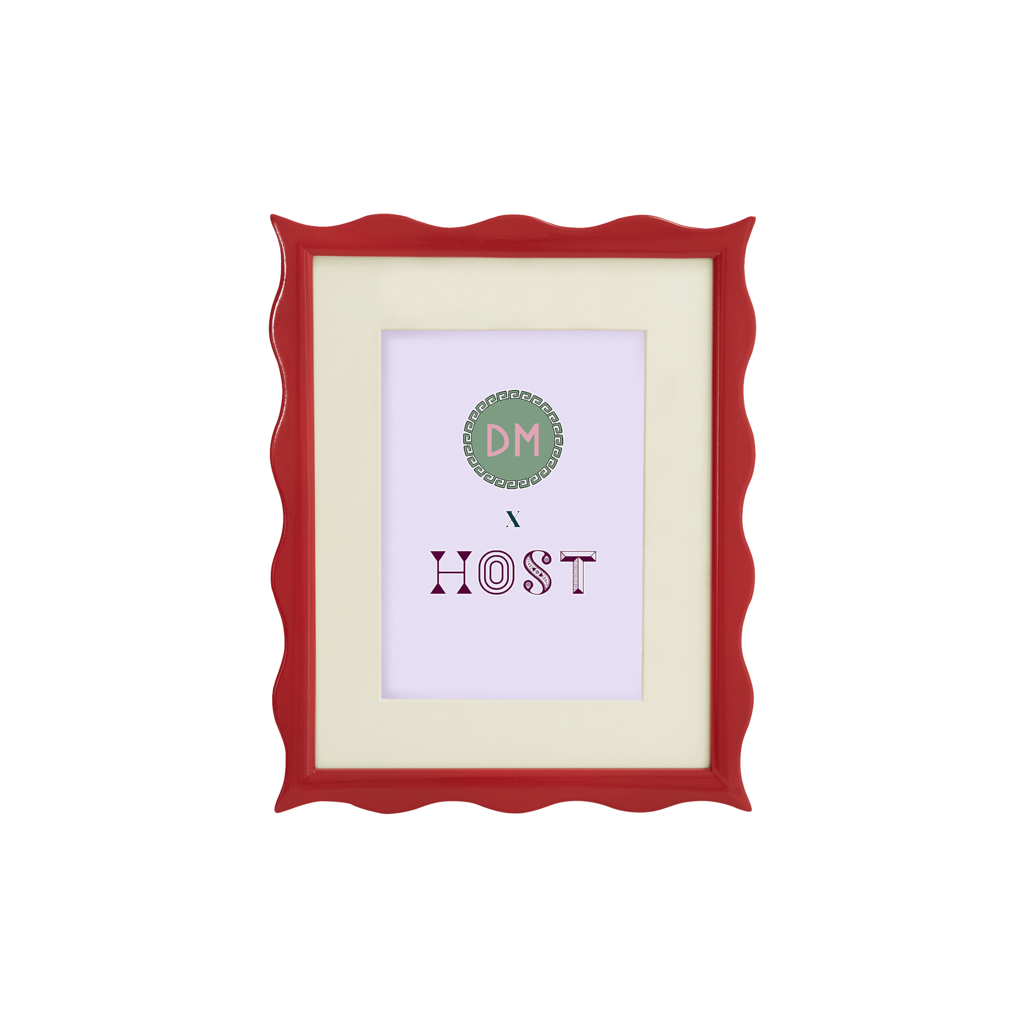 HOST x DM Small Ripple Red Frame A5