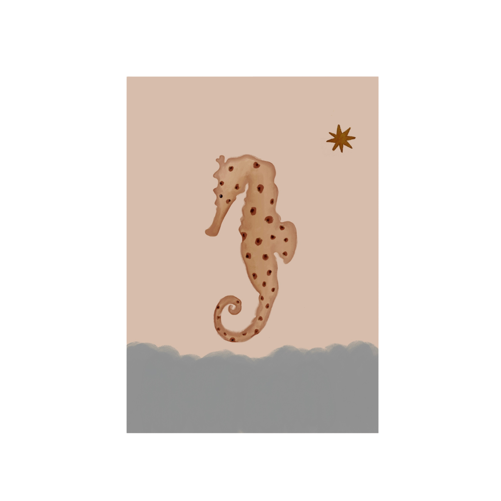 The Seahorse Art Print
