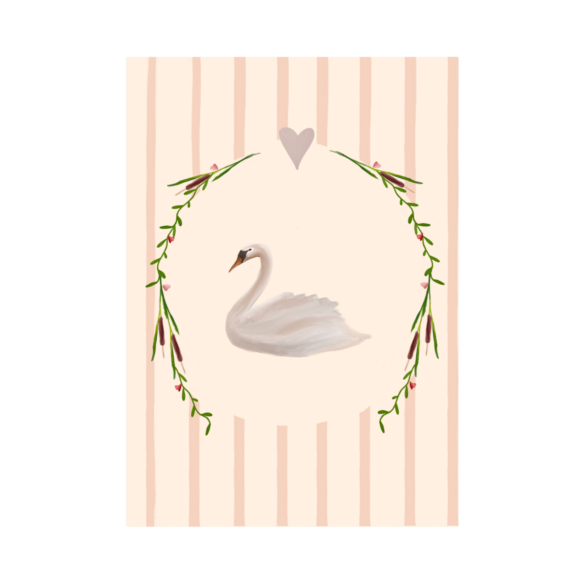 Swan Love Art Print