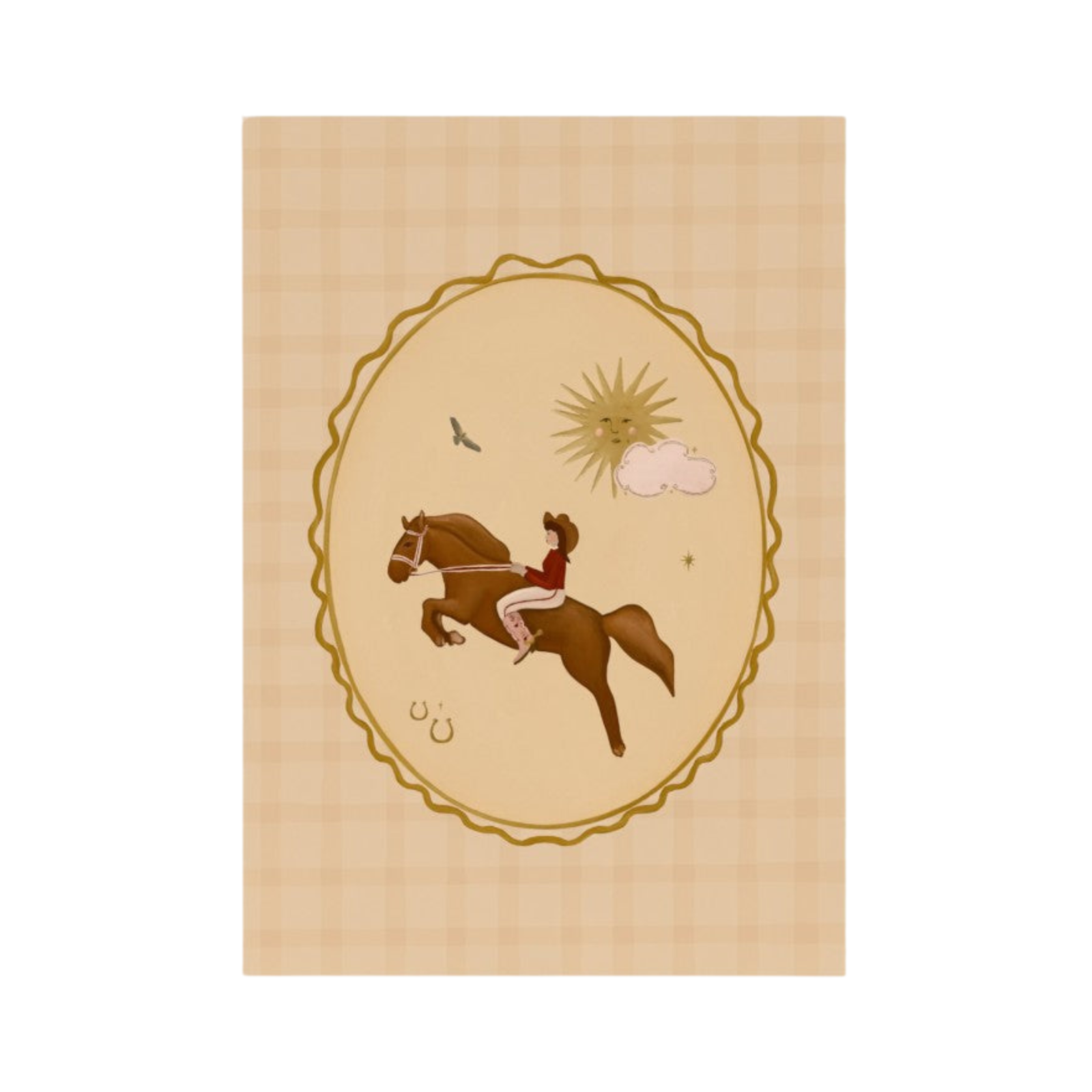 Cowgirl Cameo Art Print