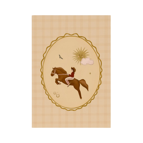 Cowgirl Cameo Art Print