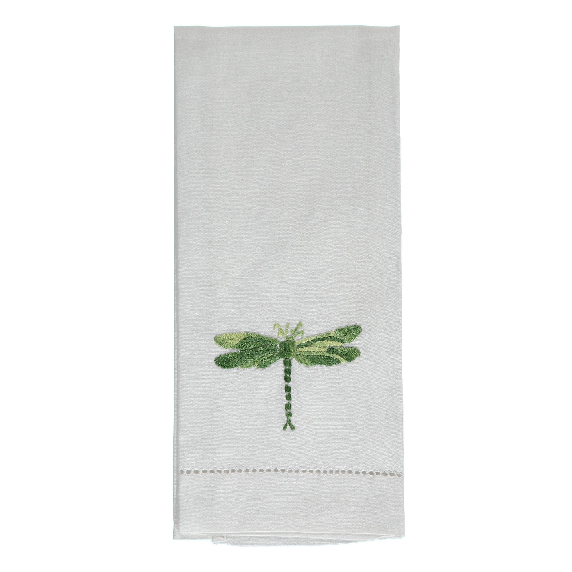 Shaded Green Dragonfly Hand Towel