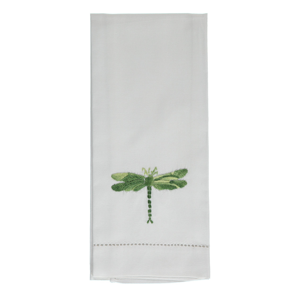 Shaded Green Dragonfly Hand Towel