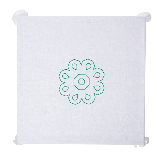 Green Castello Svevo Tablecloth  - White Linen