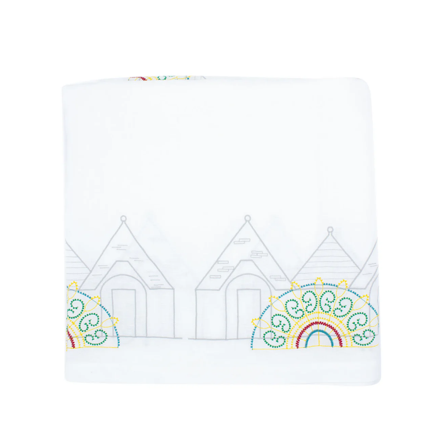 Trullo Tablecloth  - White Linen