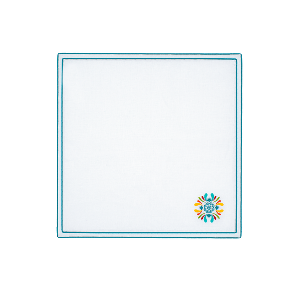 Maiolica Napkin - Set of 2 - White Linen