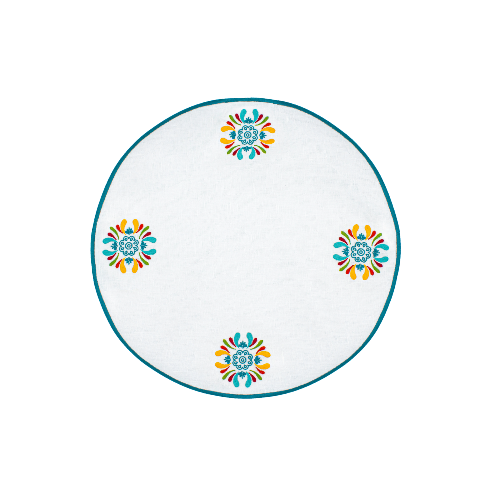 Maiolica Placemat  - Set of 2 - White Linen