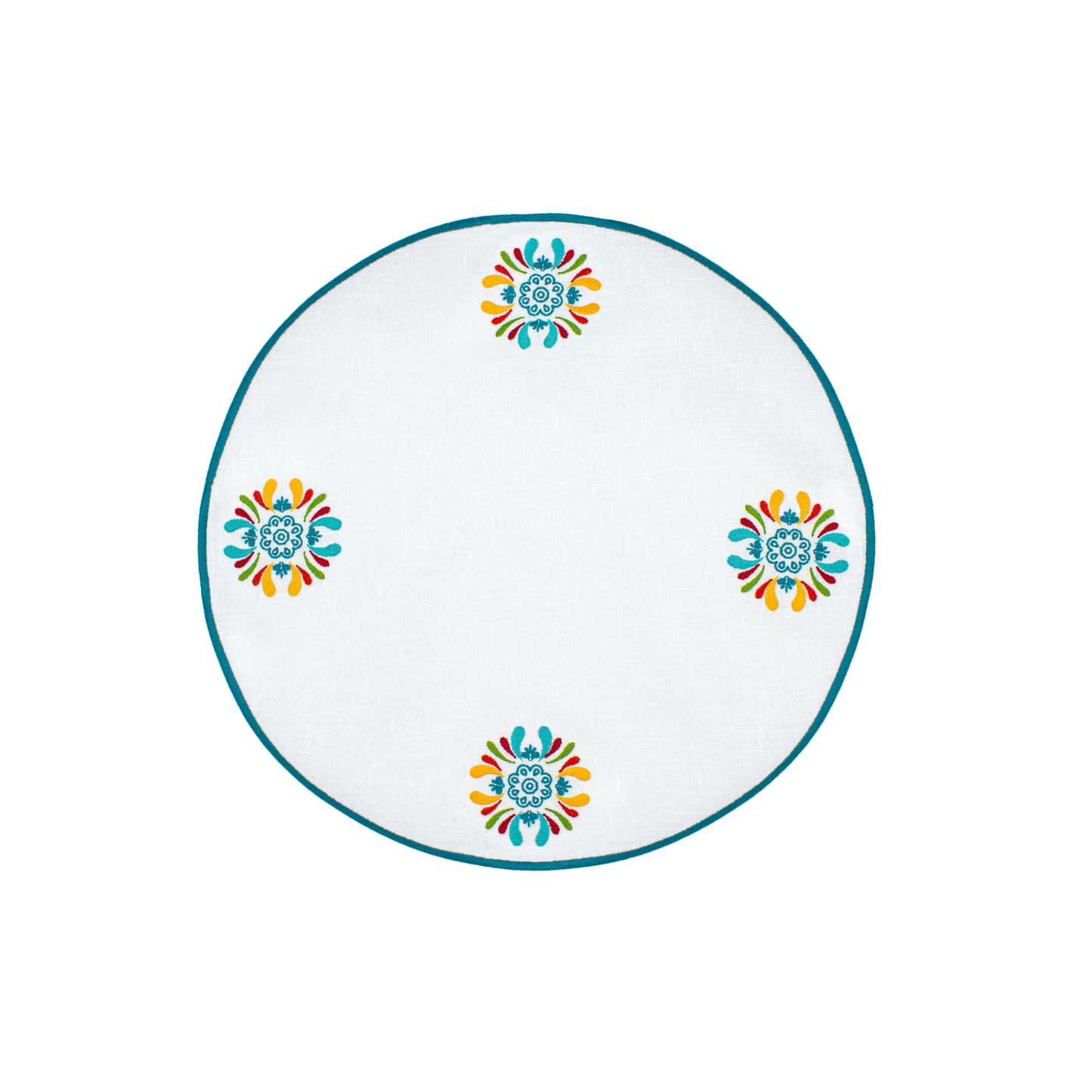 Maiolica Placemat  - Set of 2 - White Linen