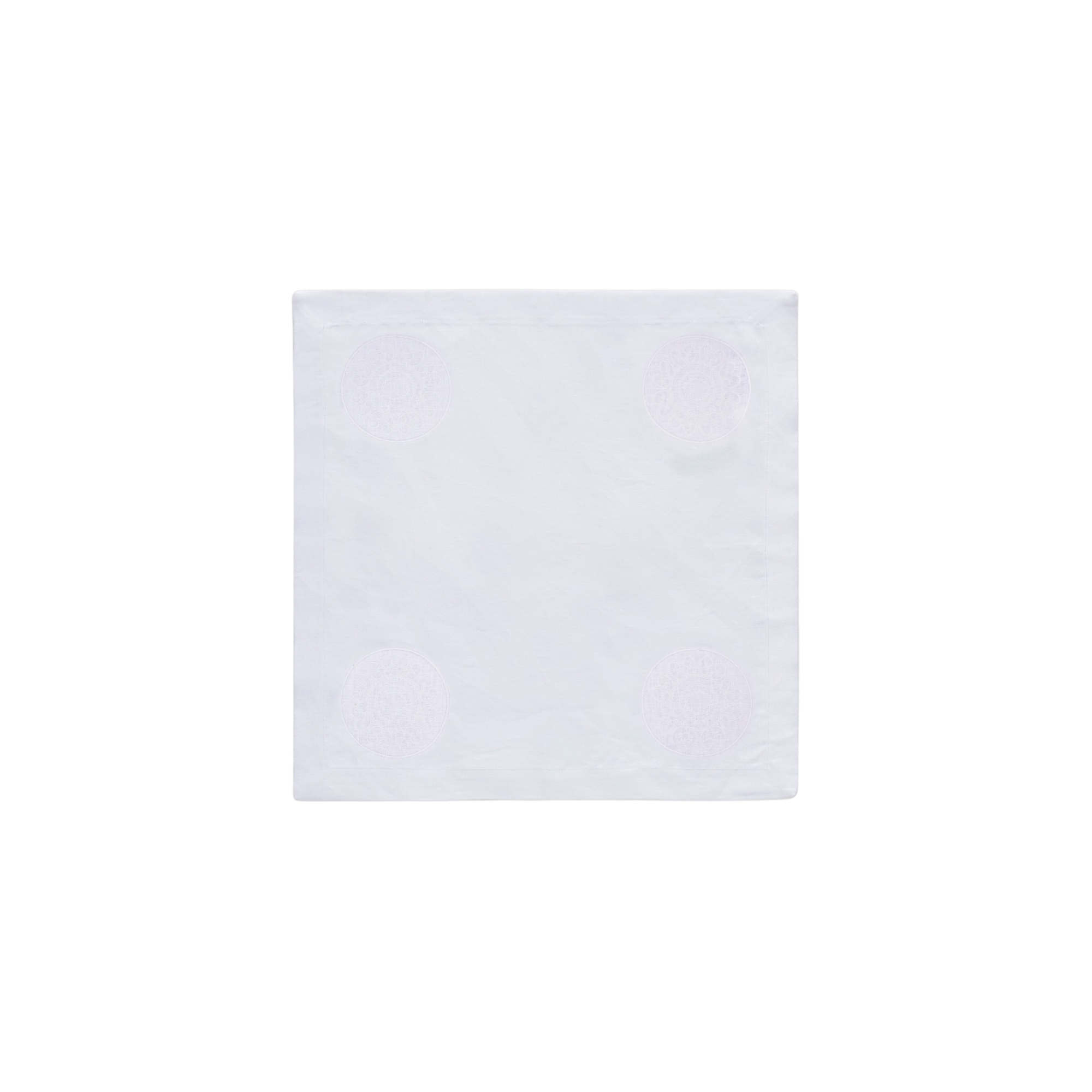 White Luminaria Napkin - Set of 2 - White Linen