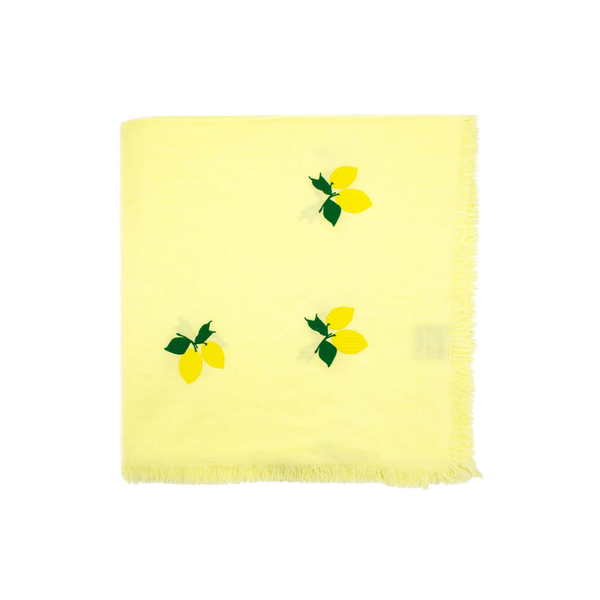 Limoni Tablecloth with Fringe - Yellow Linen