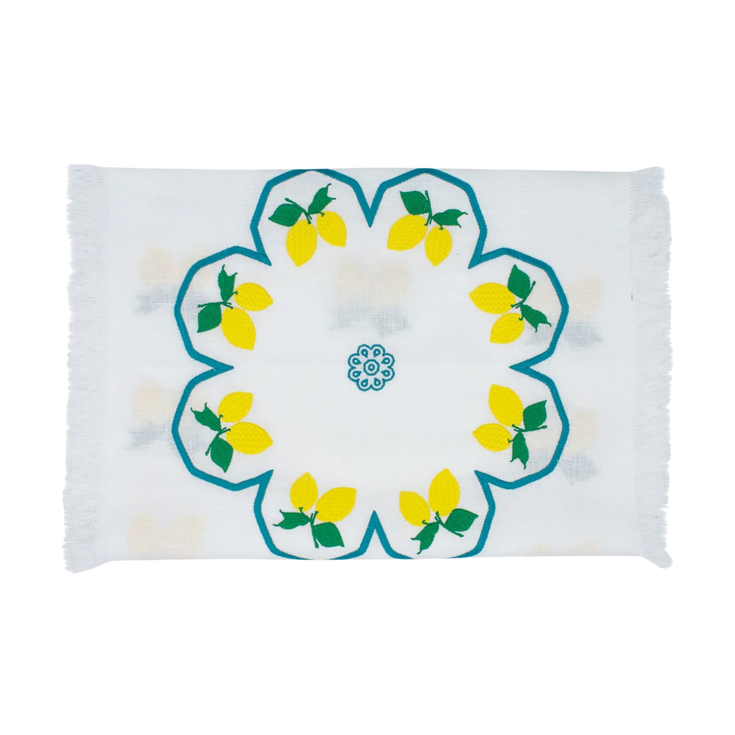 Limoni Runner with Fringe - White Linen
