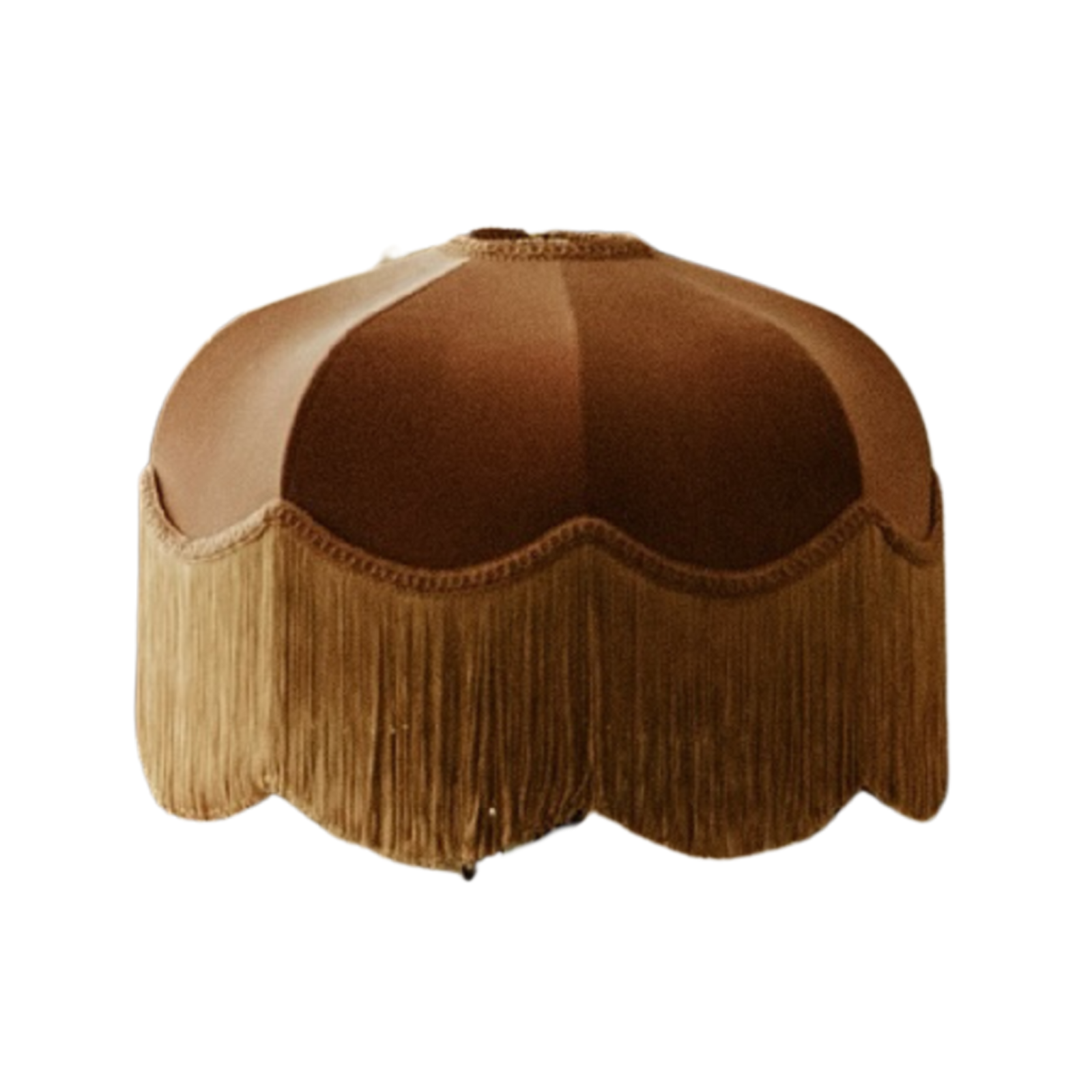 The Emmy Fringed Lampshade - Golden Fringe