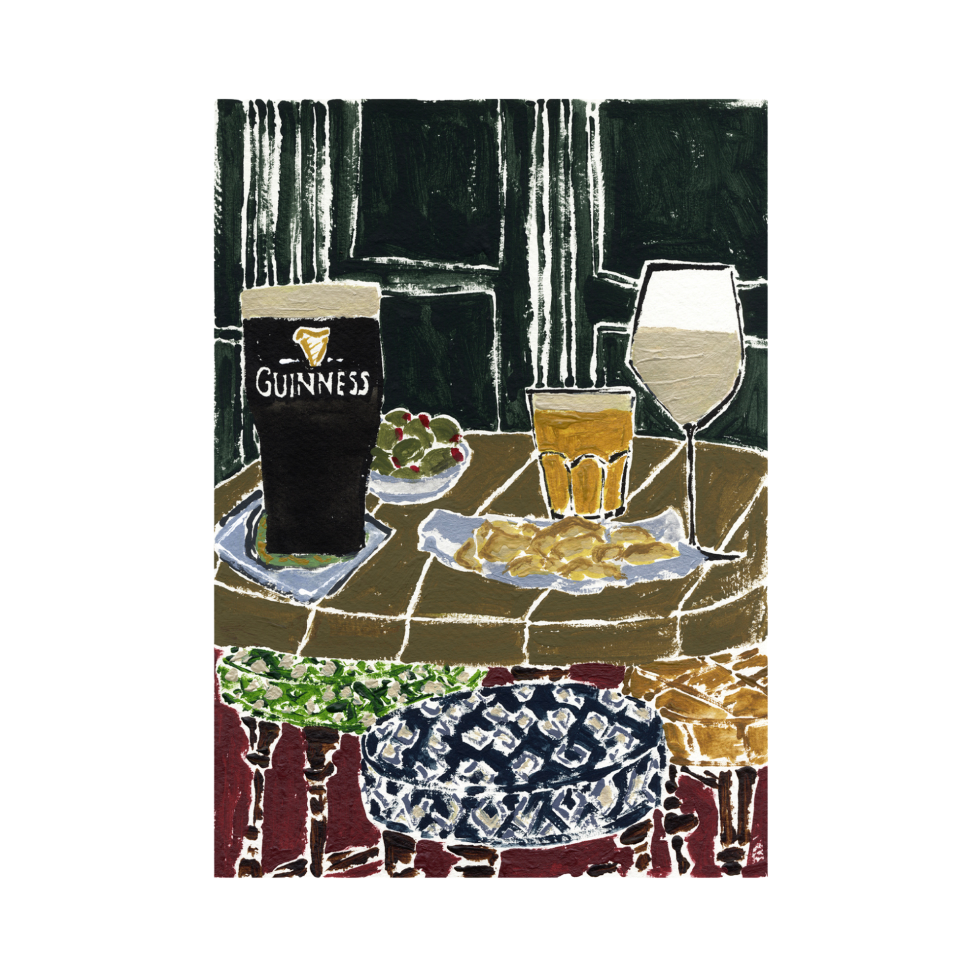 The White Lion Print