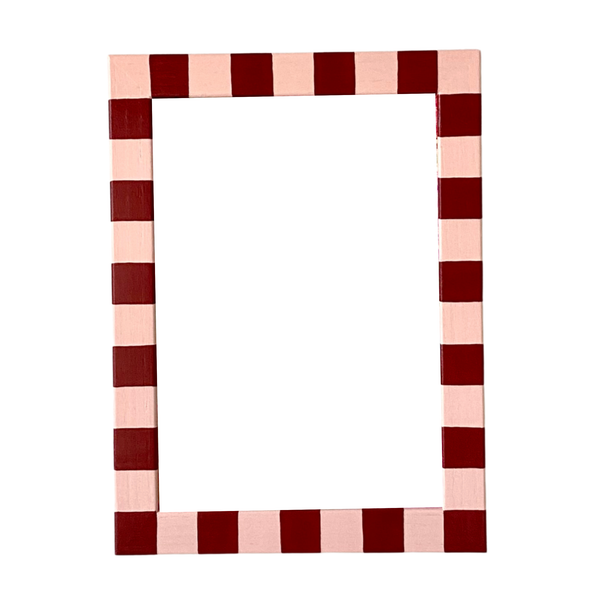 Picture Frame, Brick Rose Skinny Stripes