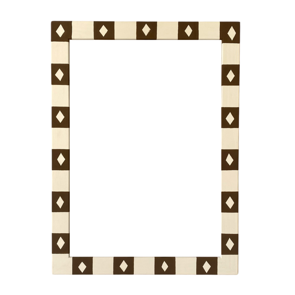 Picture Frame, Chocolate Diamond Stripe