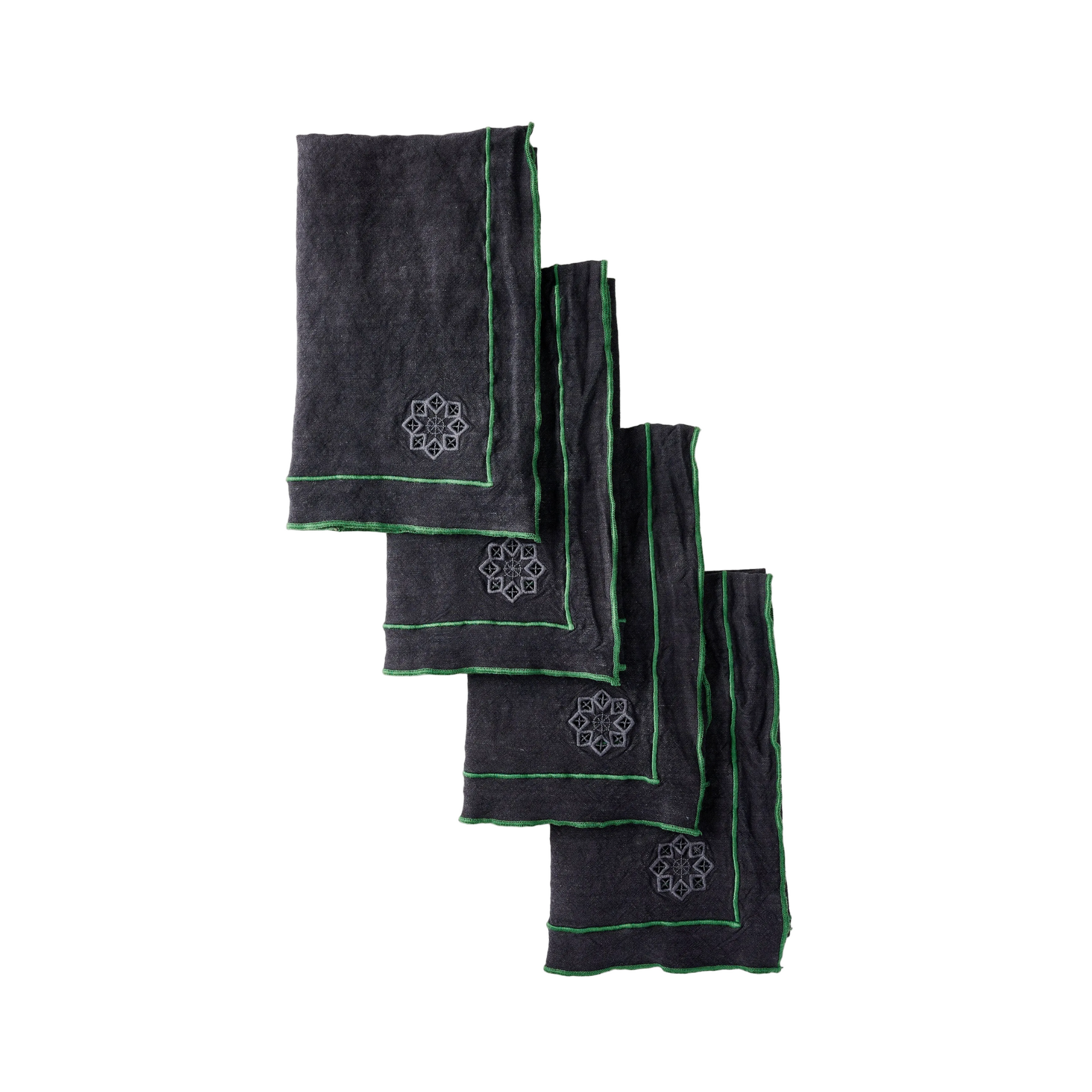 Day For Night Napkins Slate/Clover