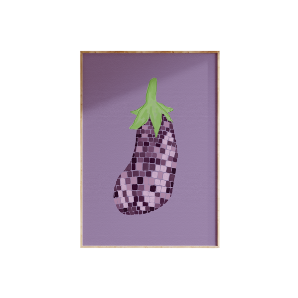 Disco Aubergine Print