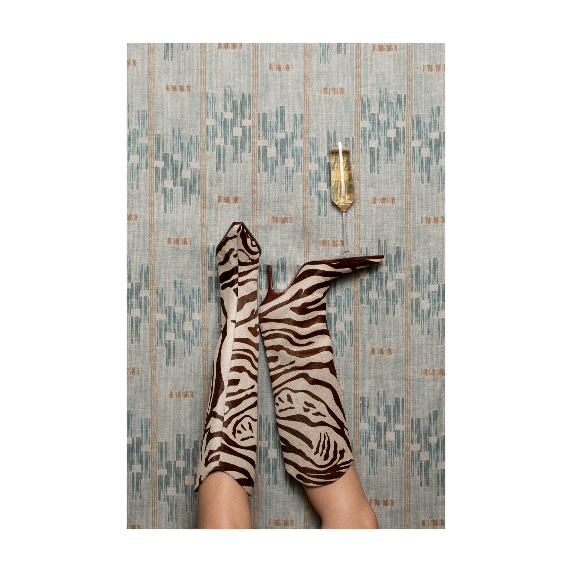 Pattern Play - Zebra Boots Print