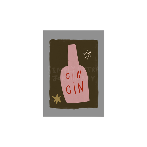 Cin Cin | Wine Print | UNFRAMED