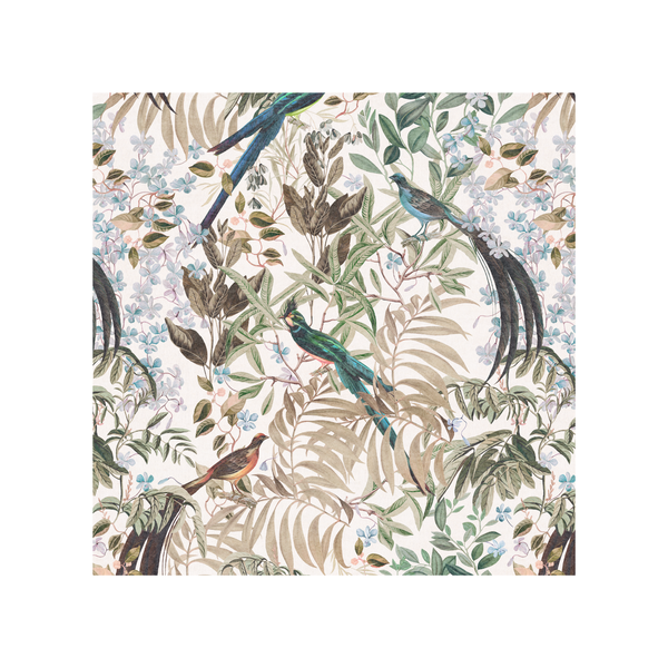Resplendent Woods Linen Fabric - Shaded White