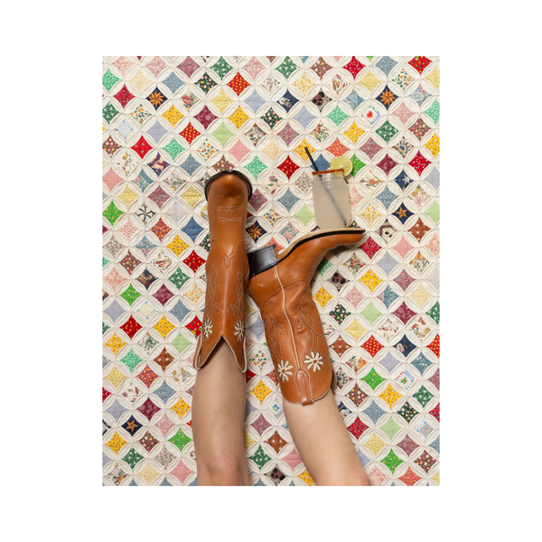 Round Top Lady with an Ellis Motel Ranch Water Print
