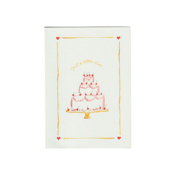 Just a Little Slice Greetings Card