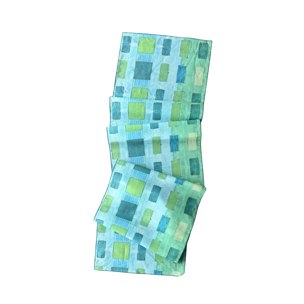 Blue Tapestry Runner