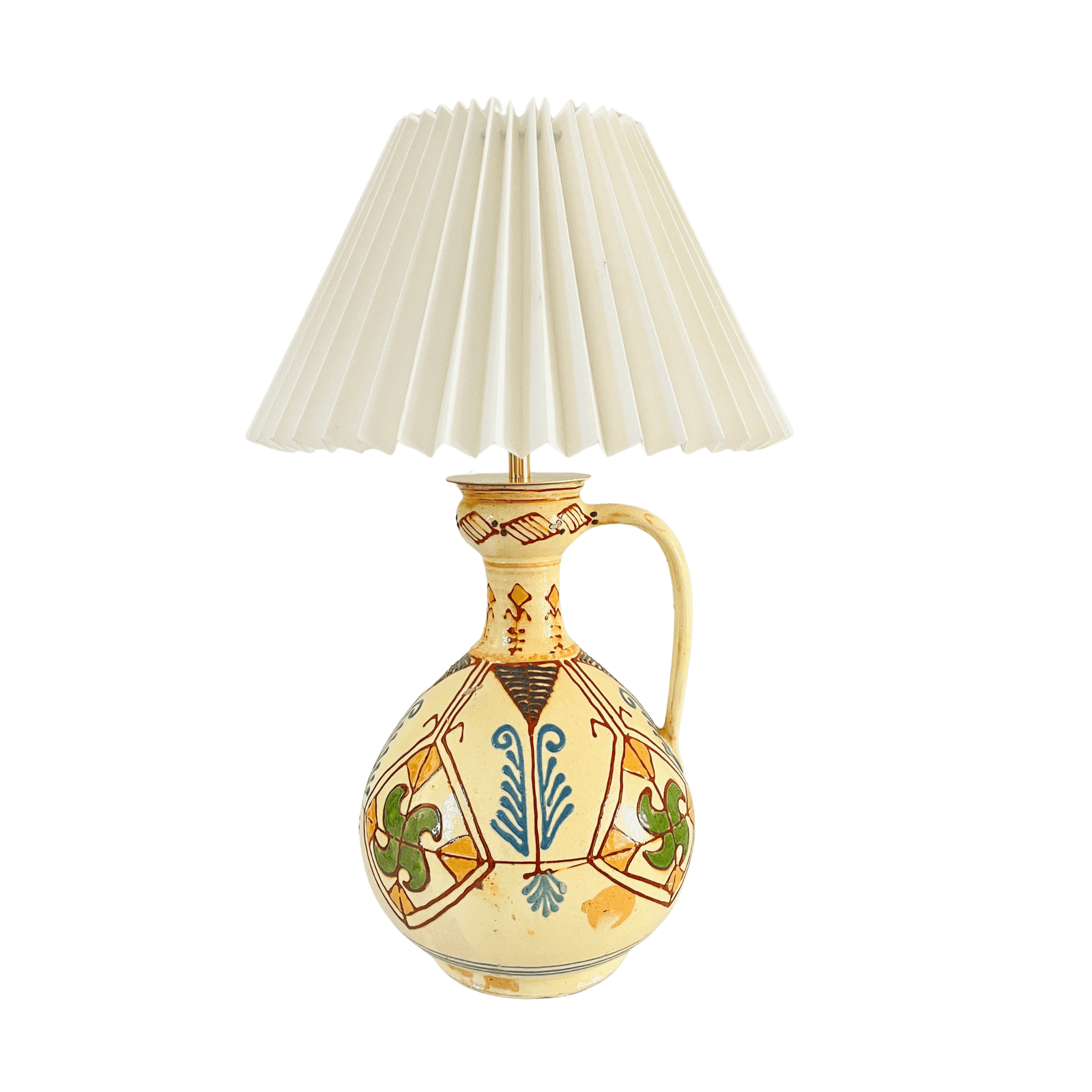 Antique Mexican Jug Lamp