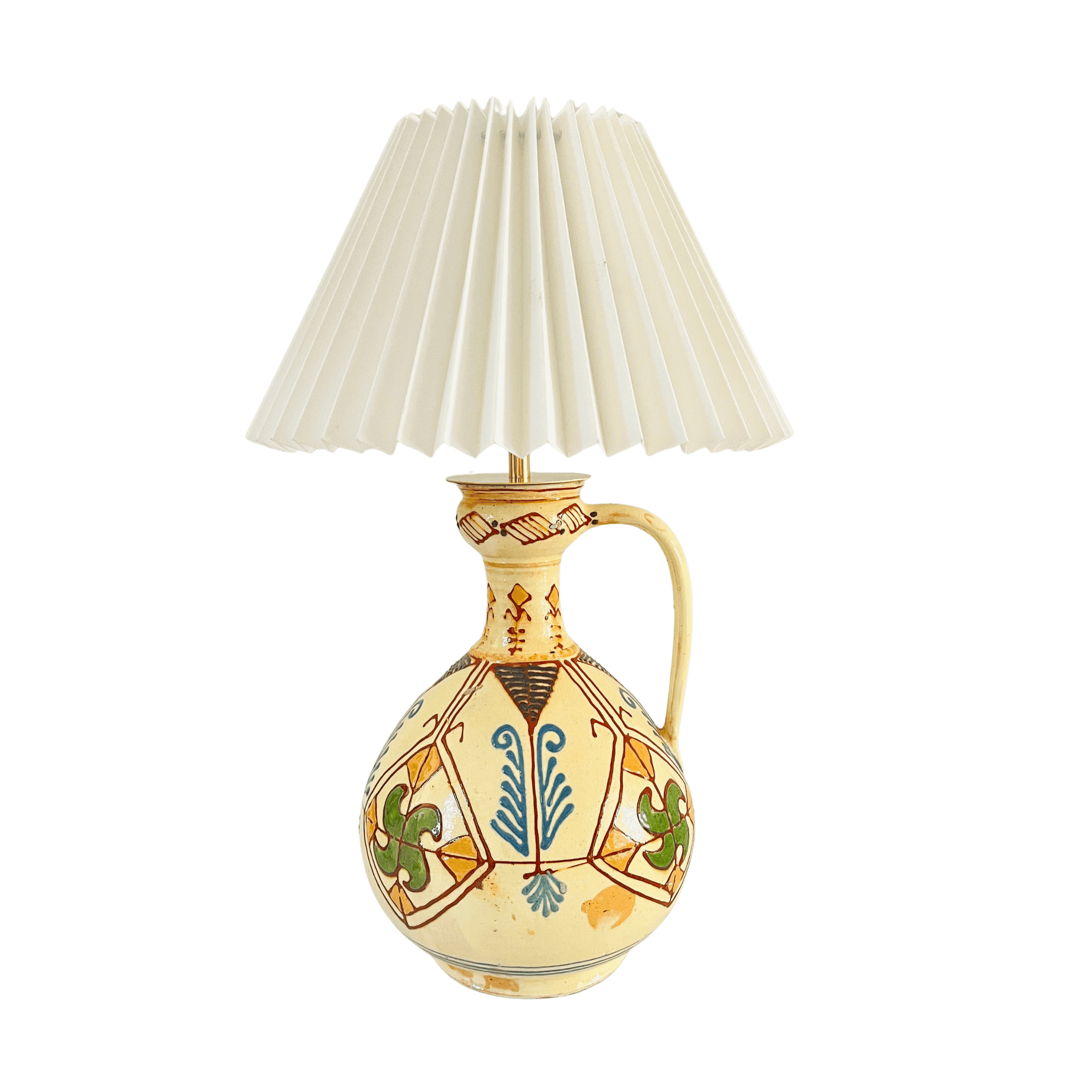 Antique Mexican Jug Lamp