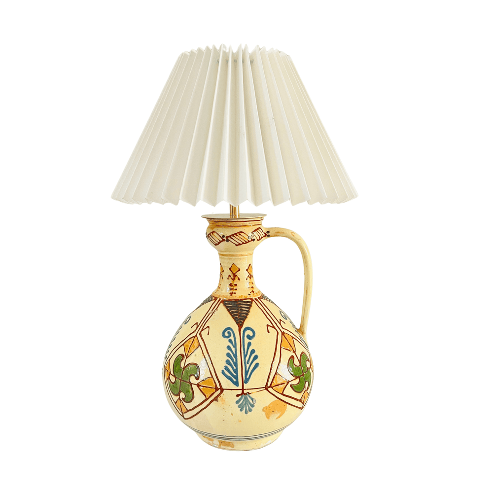 Antique Mexican Jug Lamp