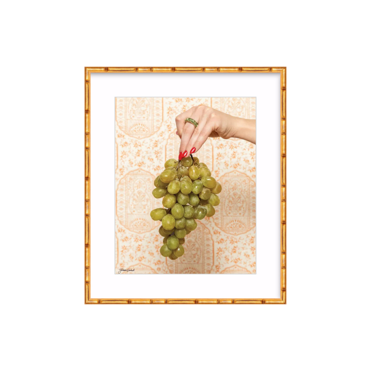 Pattern Play - Grapes Framed Print