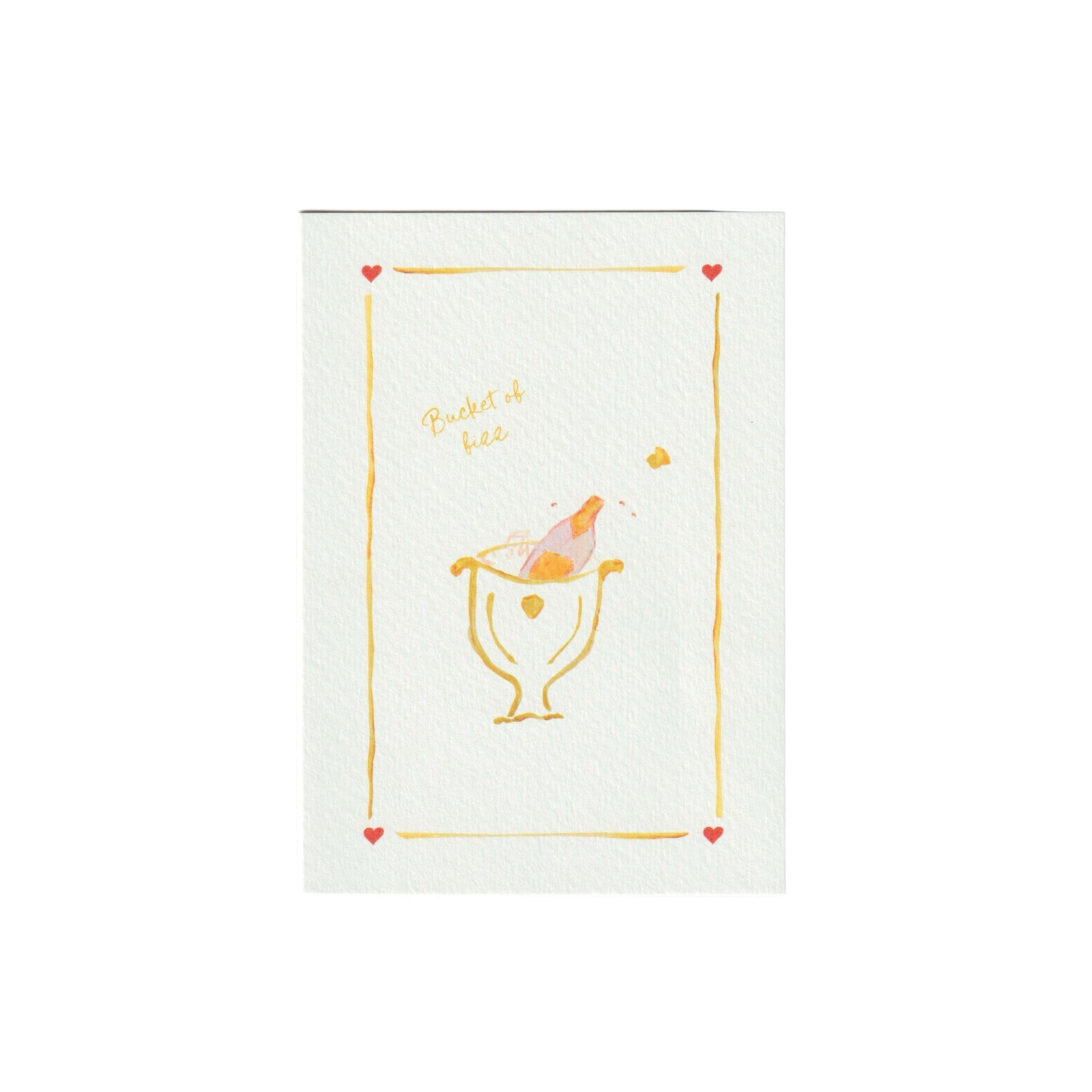 Bucket of Fizz Greetings Card