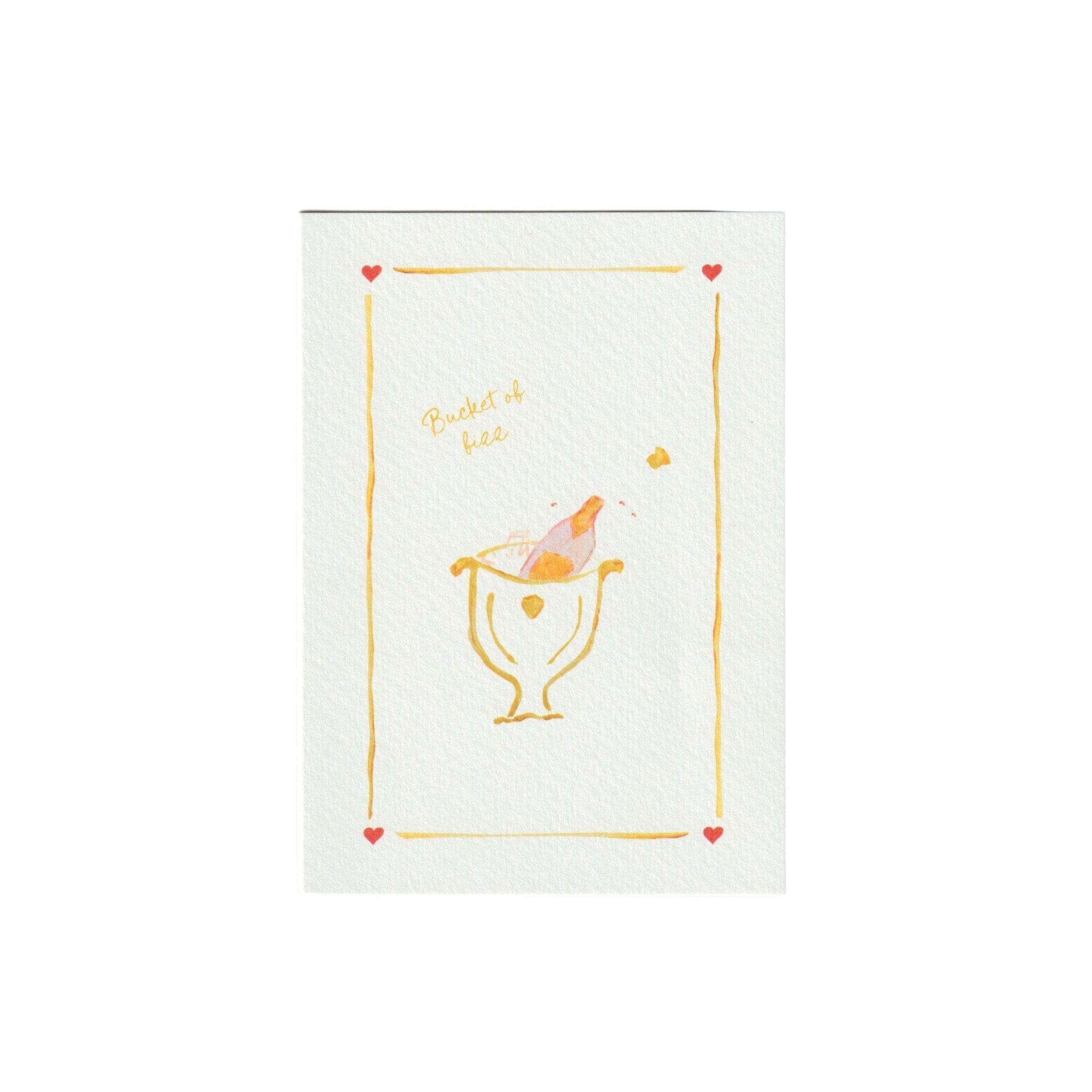 Bucket of Fizz Greetings Card