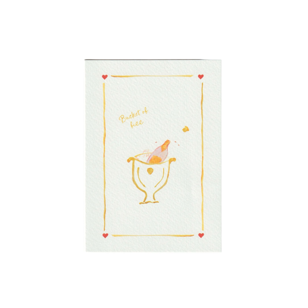 Bucket of Fizz Greetings Card