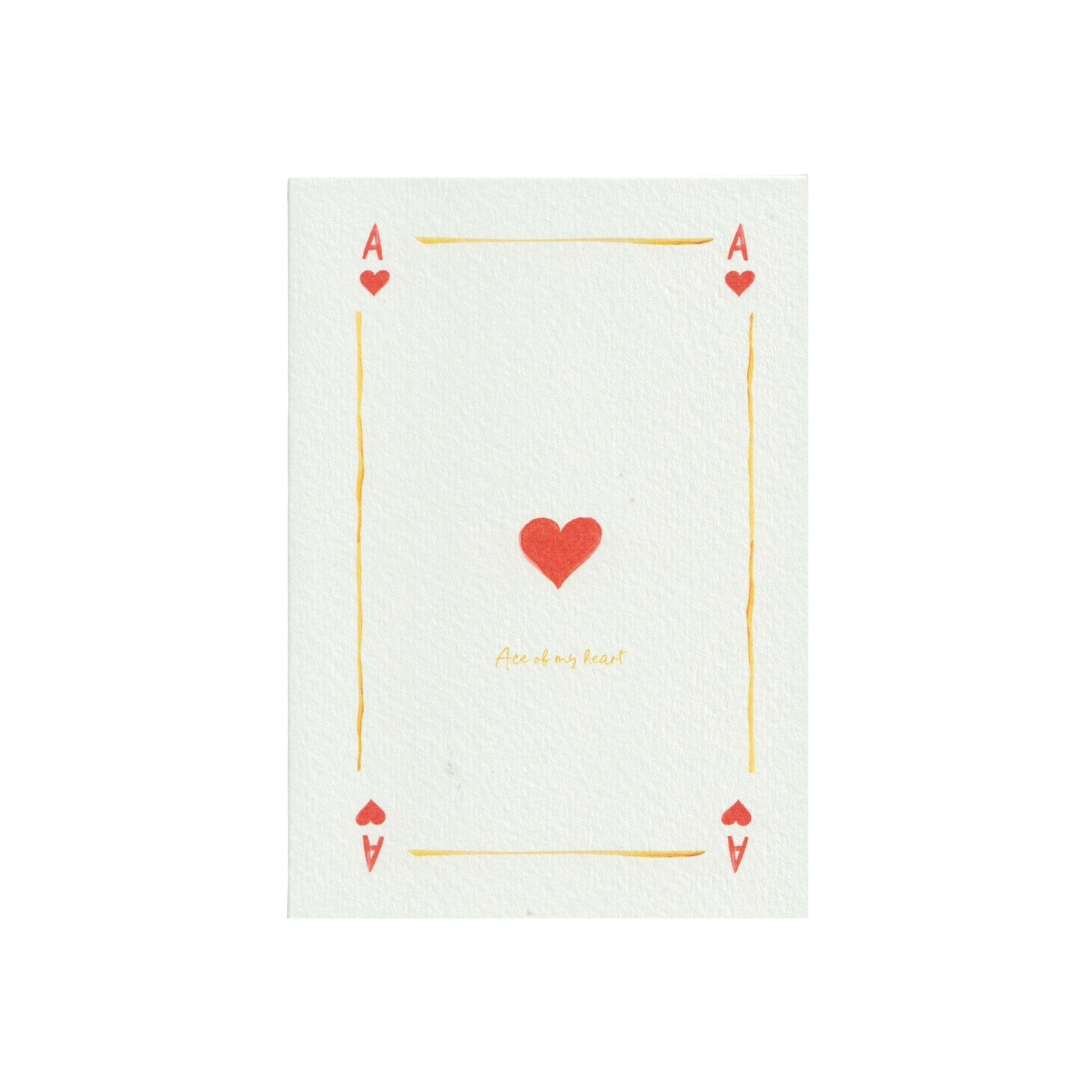 Ace of my Heart Greetings Card