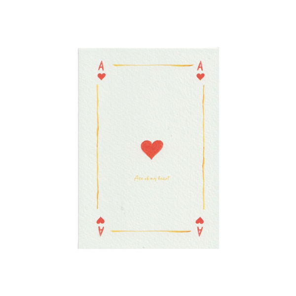 Ace of my Heart Greetings Card