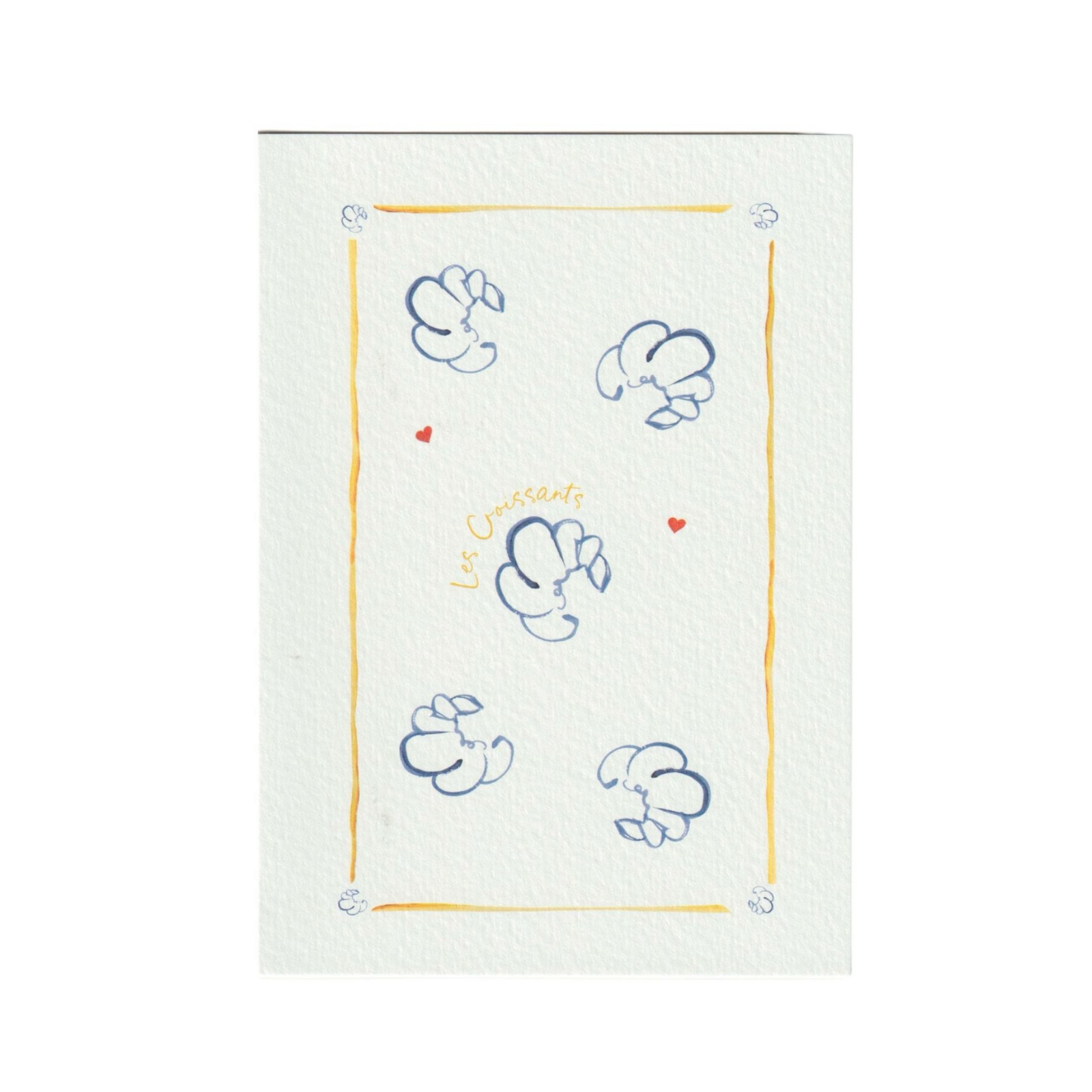 Croissants Greetings Card