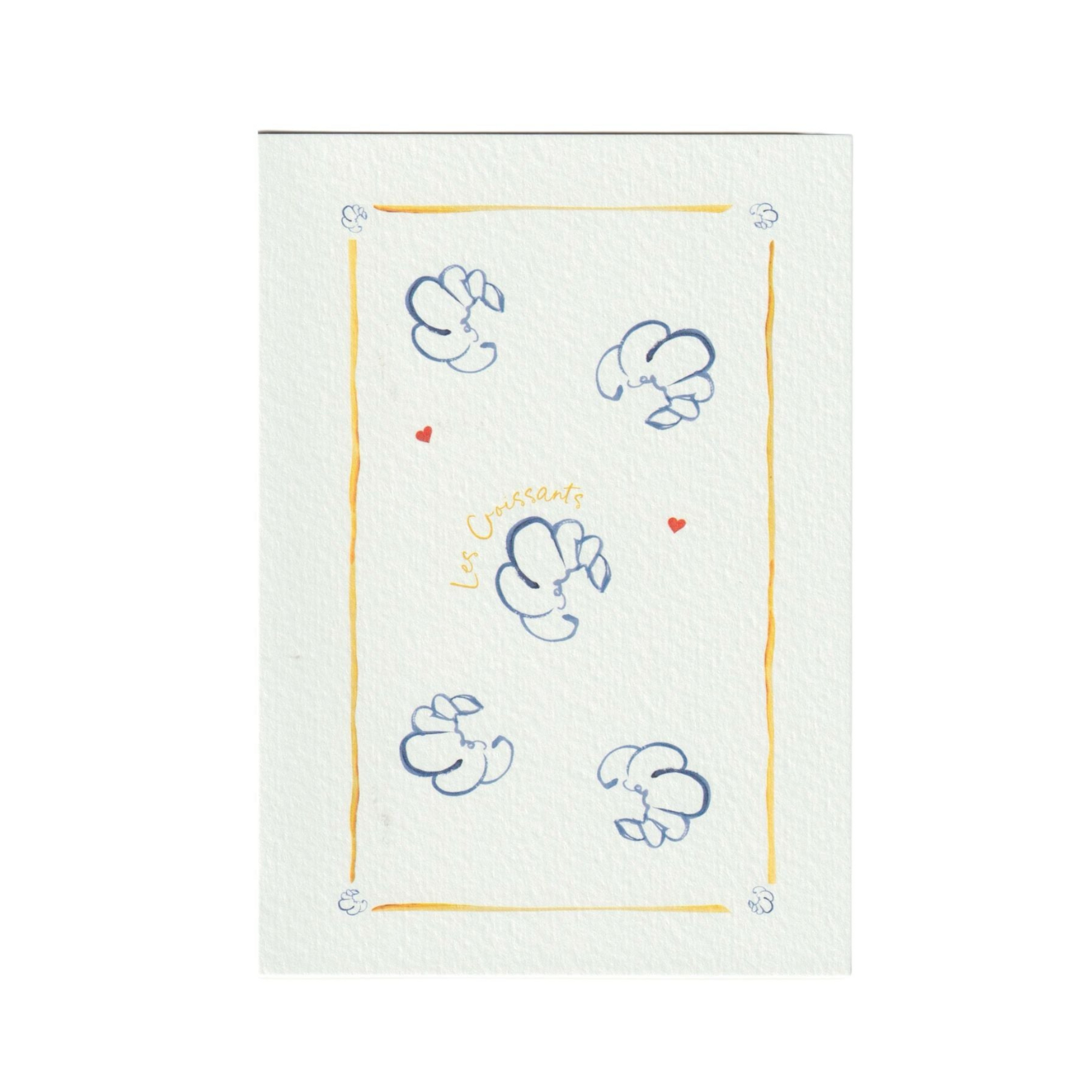Croissants Greetings Card