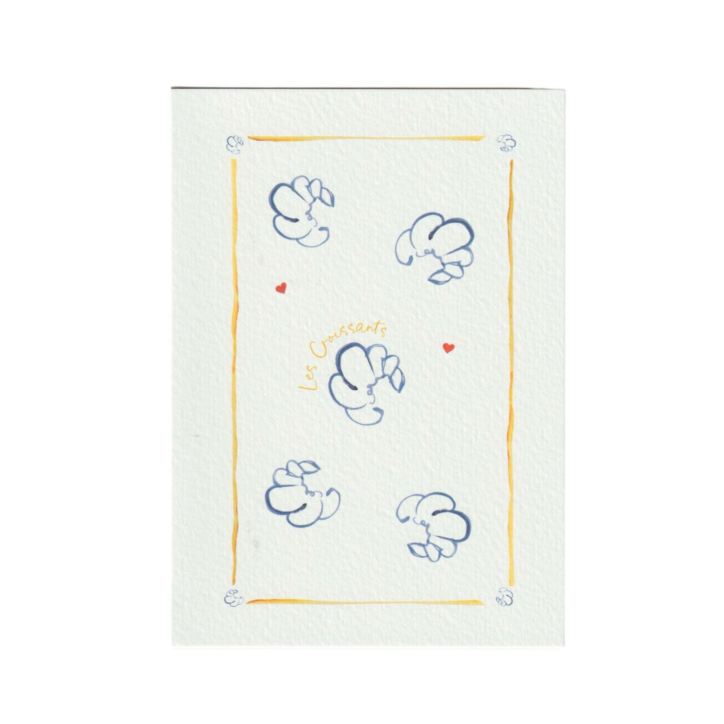 Croissants Greetings Card