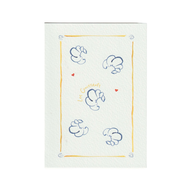 Croissants Greetings Card