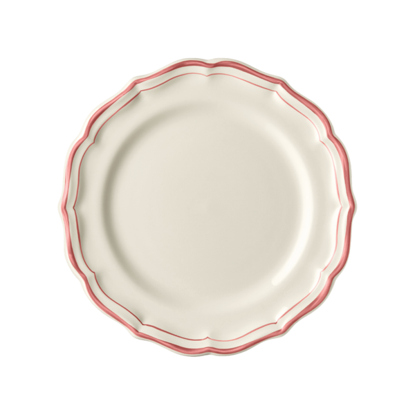 Gien Coral Scallop Edge Dessert/Side Plate