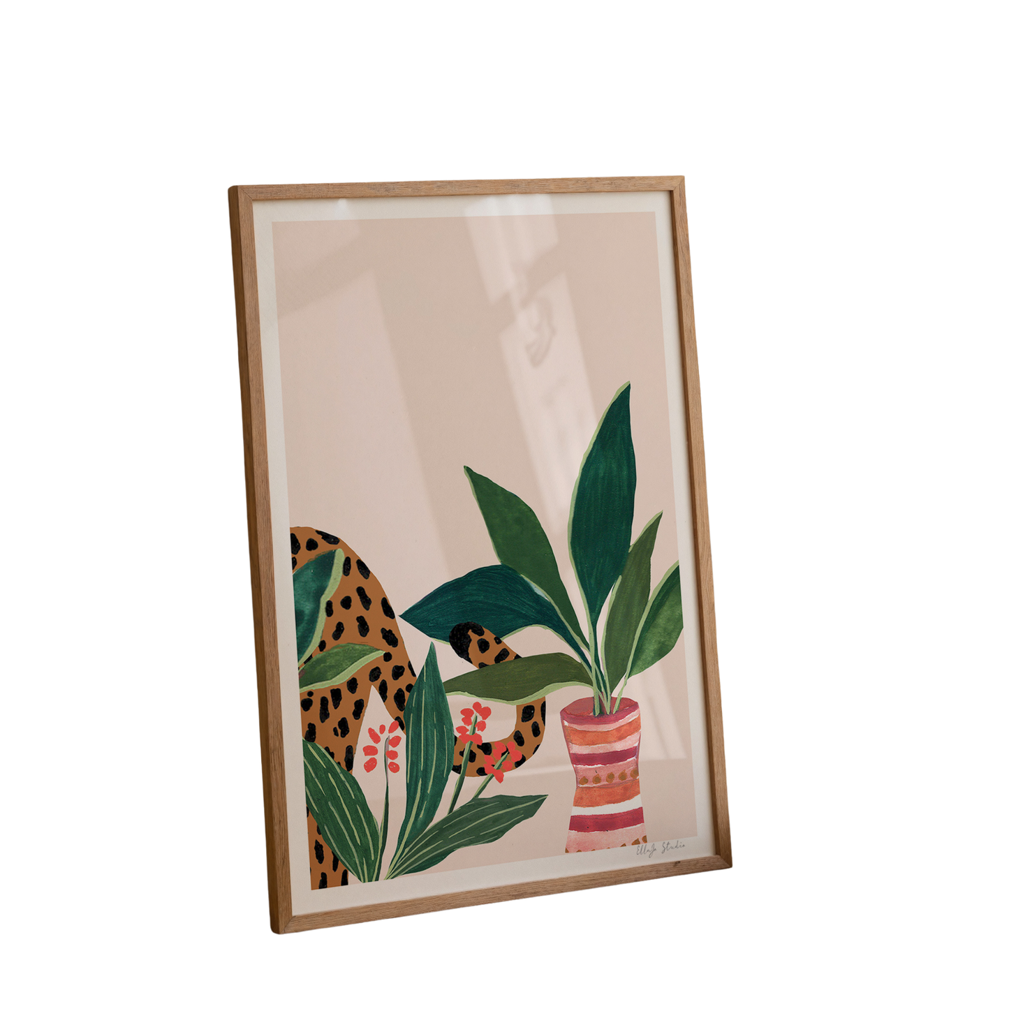Sneaky Leopard Limited Edition Art Print