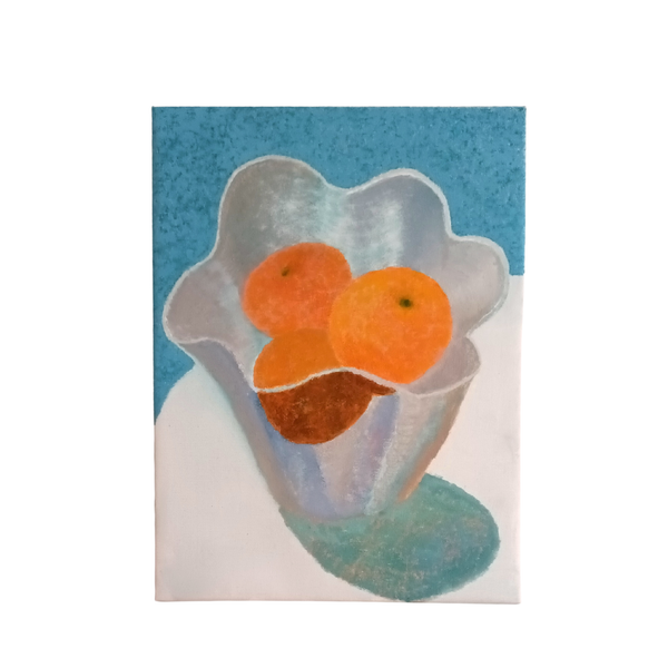 Oranges In A Glass Bowl Painting