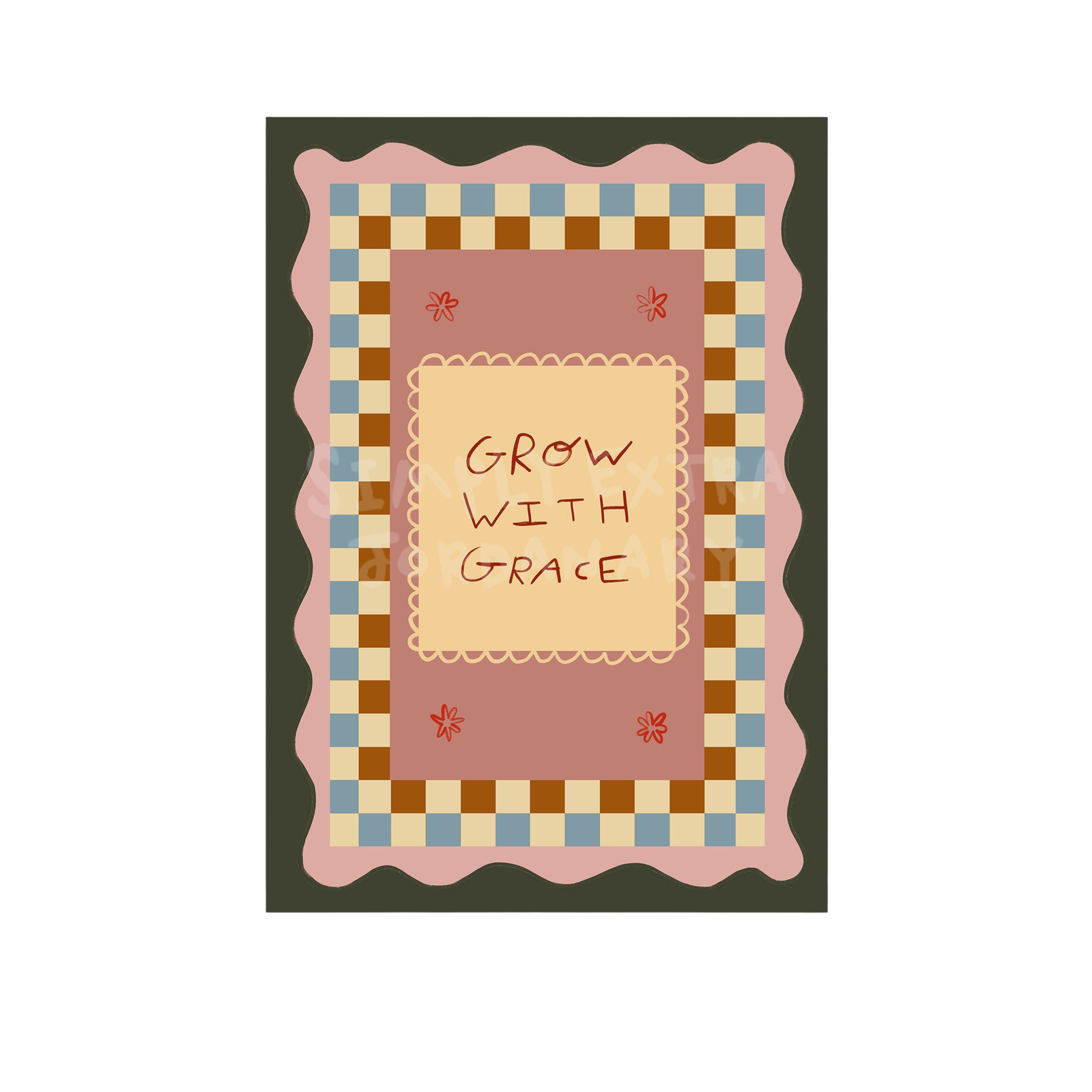 Grow With Grace | Nursery Print | UNFRAMED