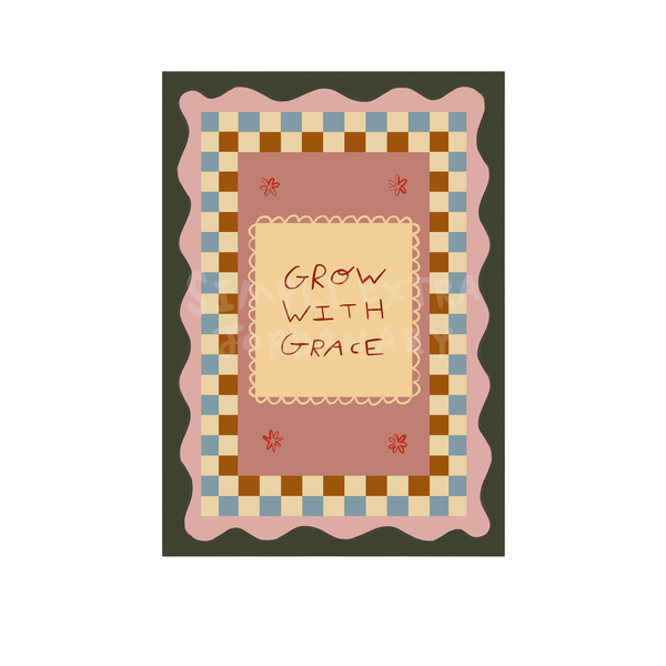 Grow With Grace | Nursery Print | UNFRAMED