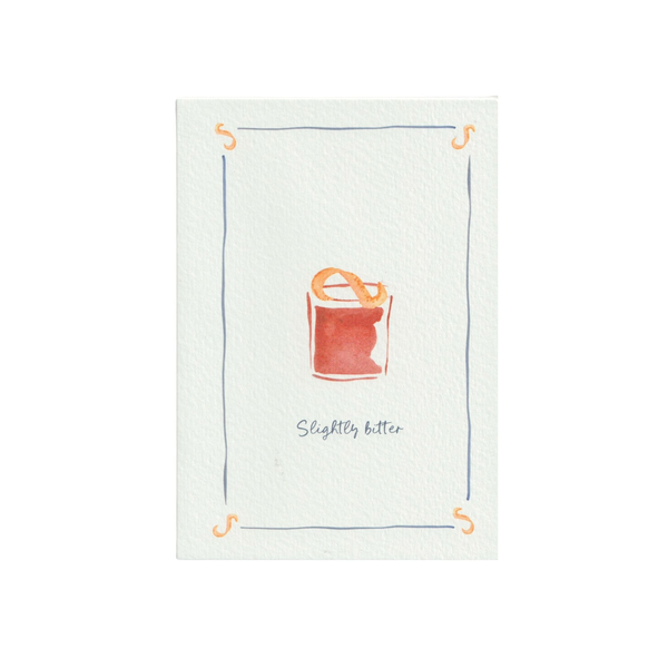 Slightly Bitter Greetings Card