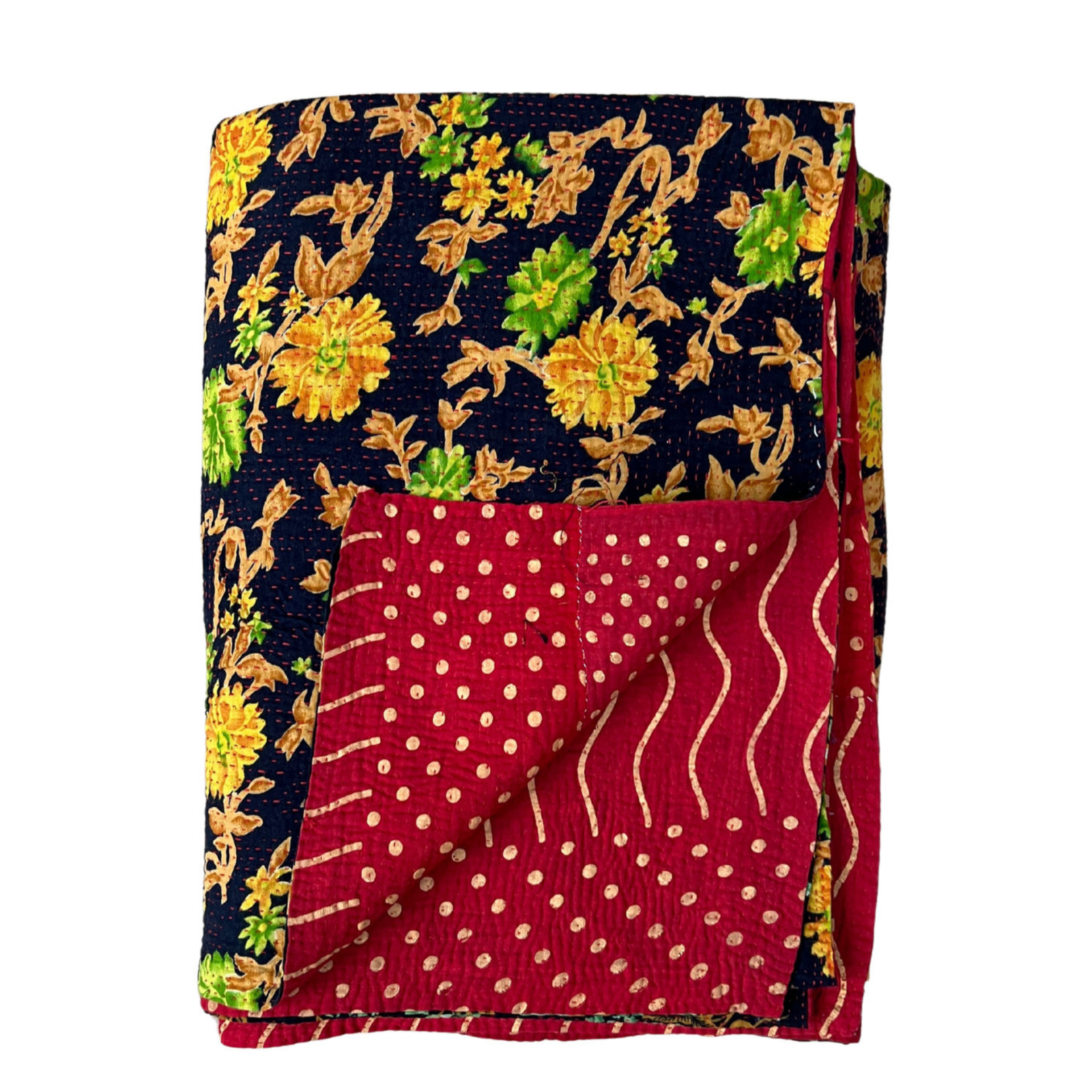 Midweight Kantha Quilt No. 748