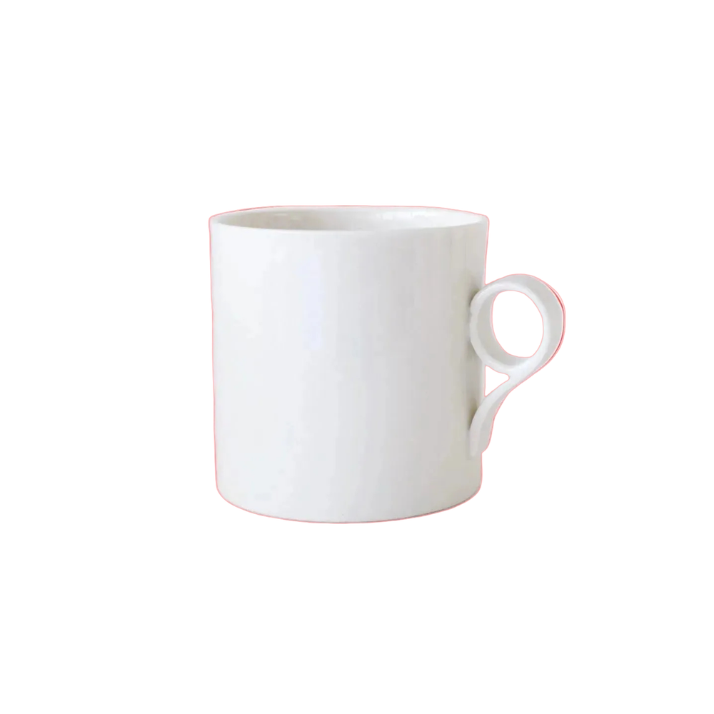 Large Mug in White - Loop Handle