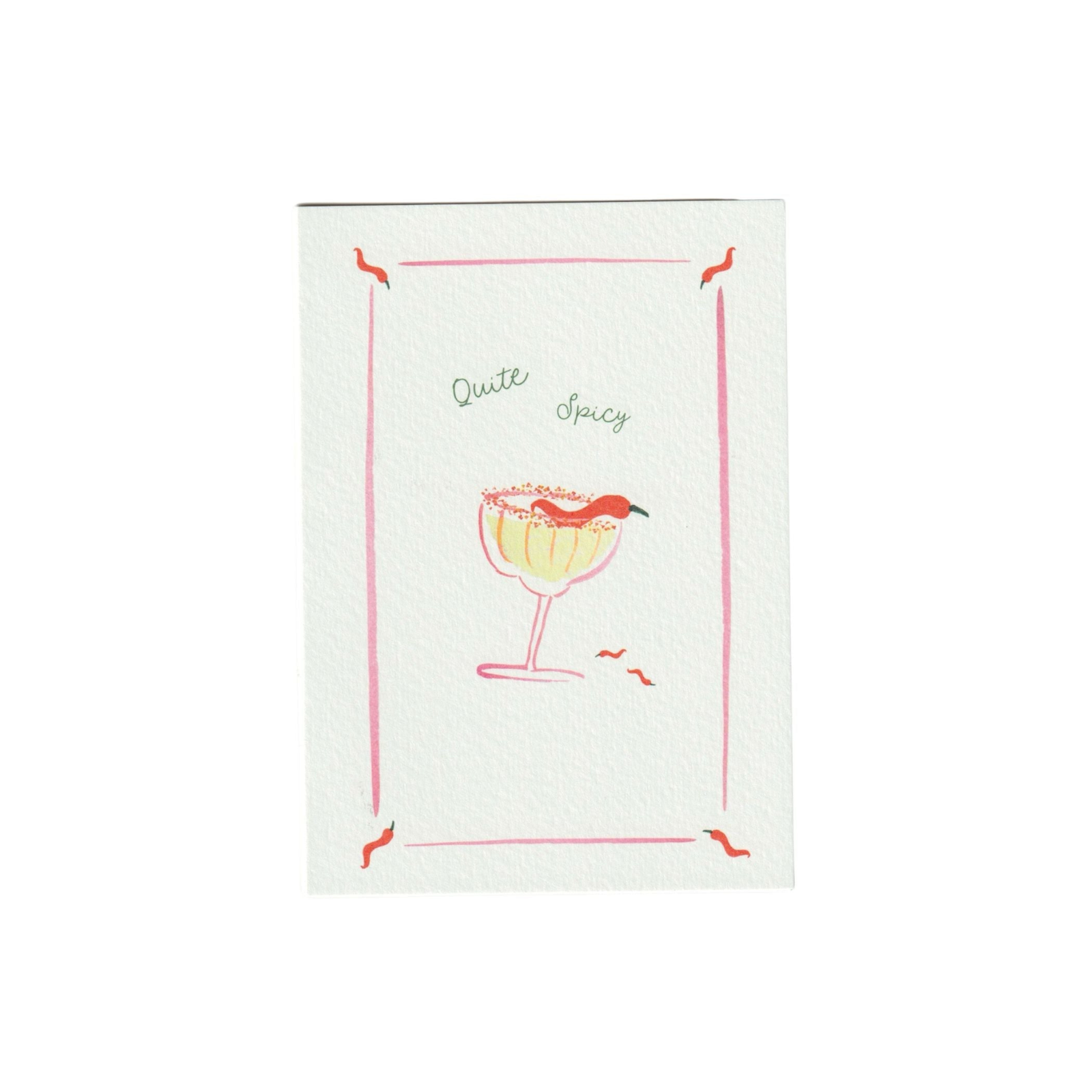 Quite Spicy Greetings Card