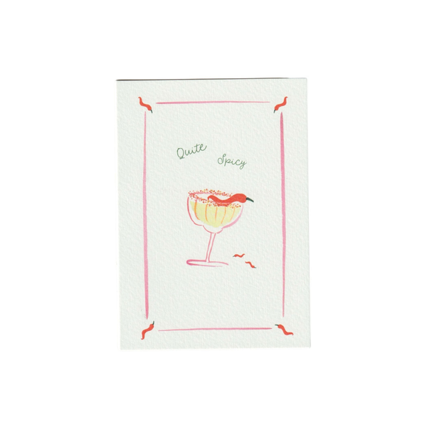 Quite Spicy Greetings Card